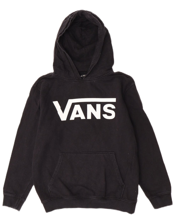 Vans Meninos Graphic Hoodie Jumper 12-13 Anos Grande Algodão Preto