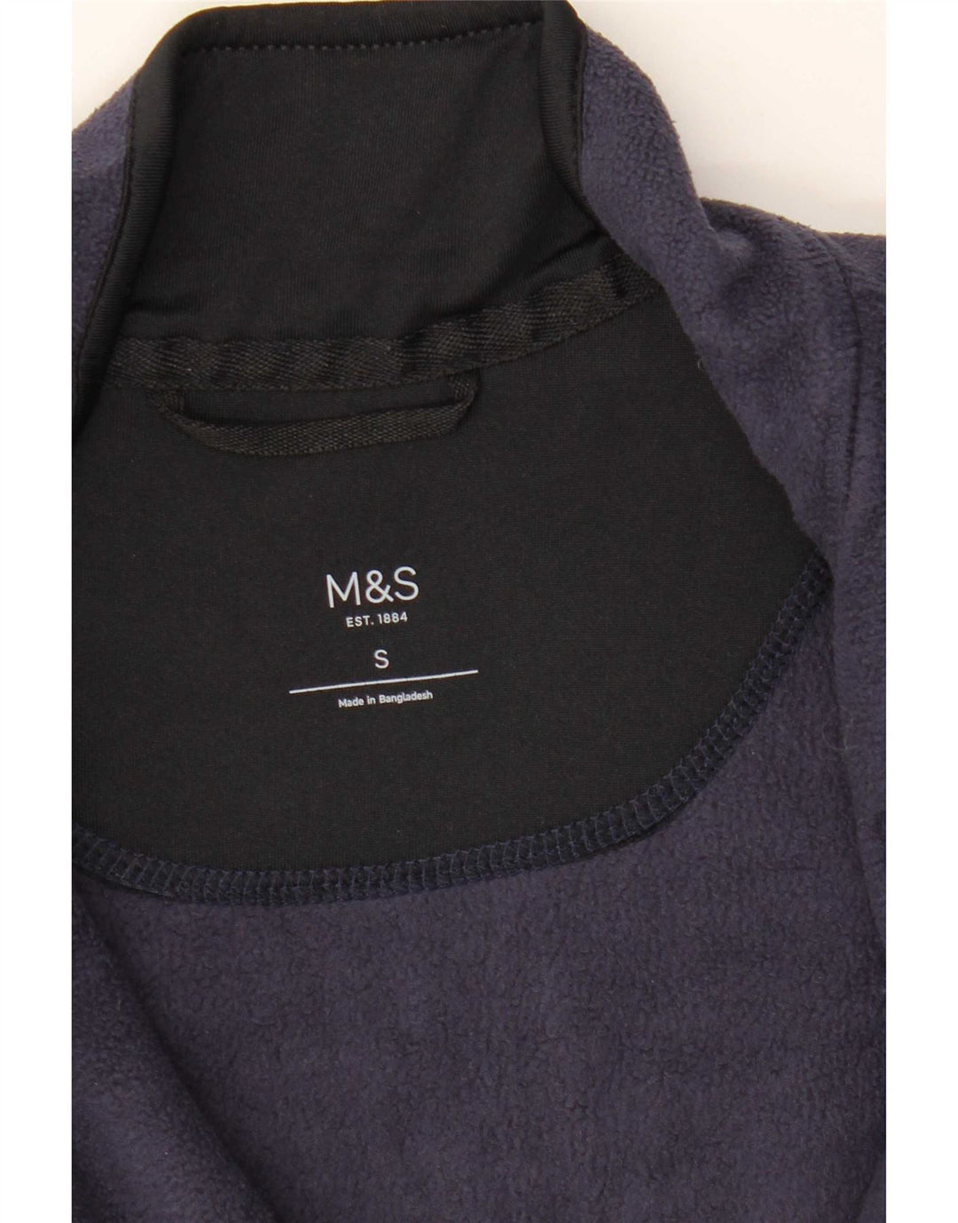 Jaqueta de lã masculina Marks & Spencer UK 36 pequena azul marinho