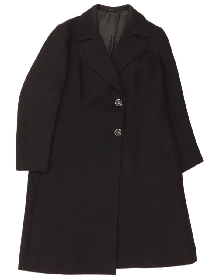 Sobretudo feminino VINTAGE UK 14 médio preto