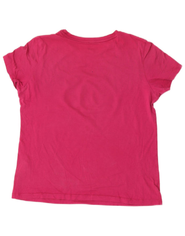 Puma Camiseta Feminina Graphic Top UK 12 Médio Algodão Rosa