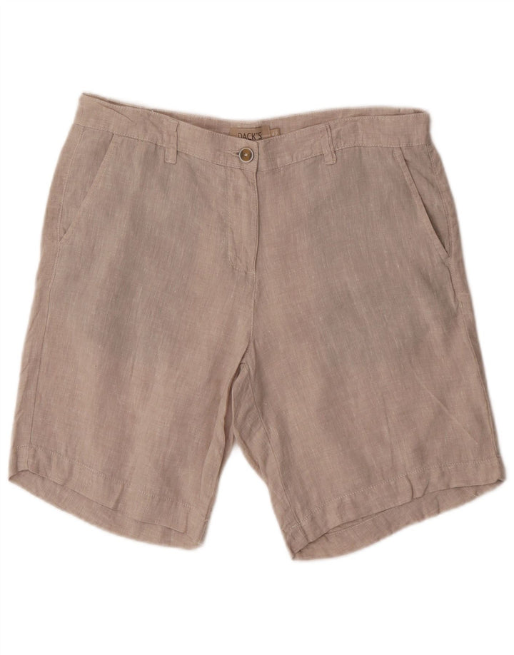 Shorts Chino Masculino Dack's US 42 Grande W32 Linho Bege