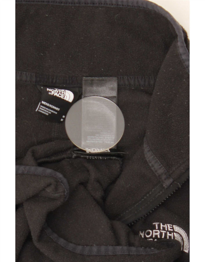 Suéter de lã masculino The North Face com zíper e gola média poliéster preto