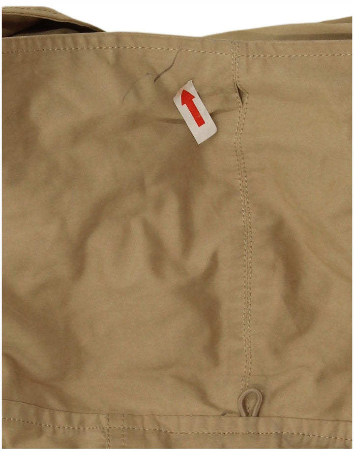 Zara Jaqueta Parka Feminina com Capuz Reino Unido 16 Grande Bege
