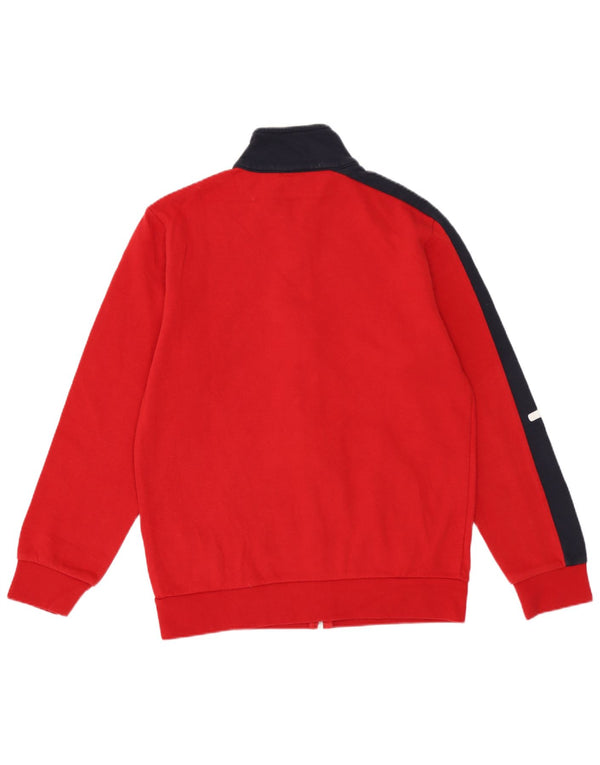 Champion Boys Tracksuit Top Jacket 11-12 anos Grande Colorblock vermelho