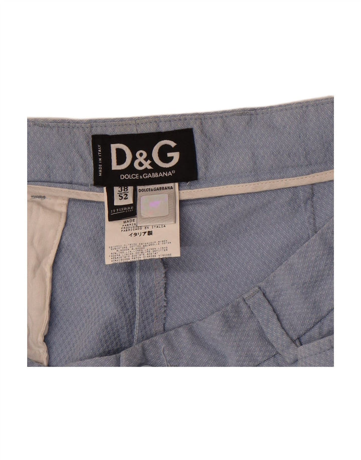 Calça masculina reta casual DOLCE & GABBANA IT 52 XL W38 L34 algodão azul