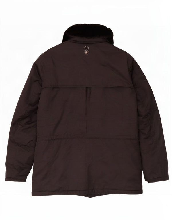 Jaqueta utilitária masculina Piero Guidi UK 44 2XL algodão preto