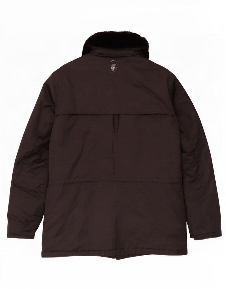 Jaqueta utilitária masculina Piero Guidi UK 44 2XL algodão preto