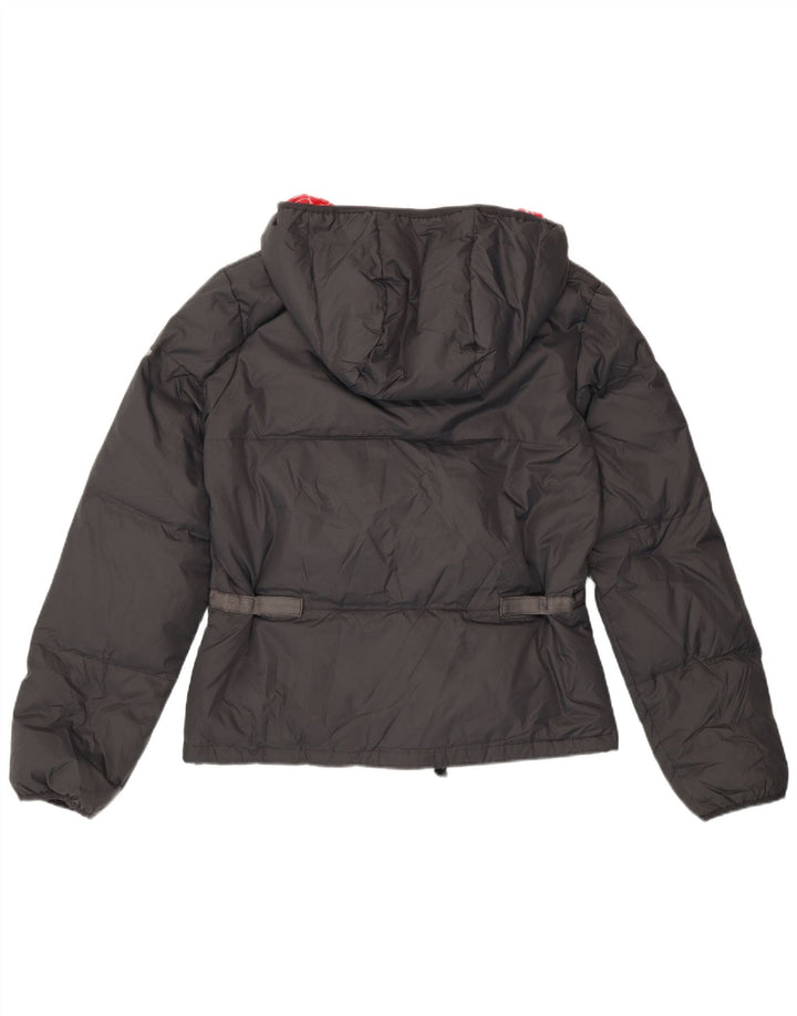 Jaqueta feminina Roxy com capuz solto e acolchoado Reino Unido 3 XS preto poliamida