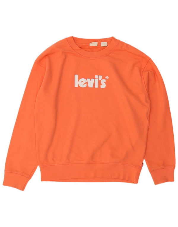 Moletom masculino Levi's Graphic Loose Fit Jumper XS Laranja Algodão