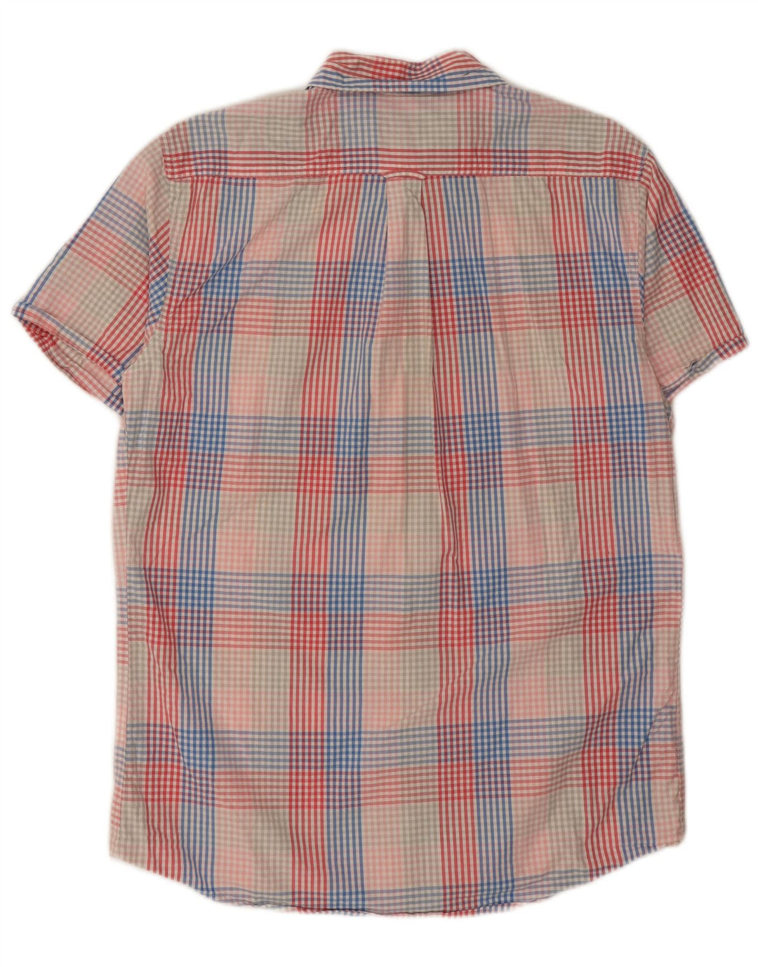Camisa masculina Izod de manga curta, algodão xadrez médio multicolorido
