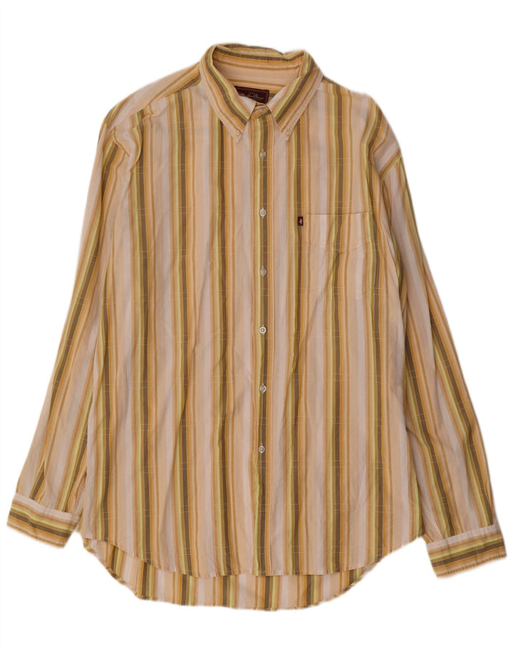 Camisa masculina Marlboro Classics 2XL listrada amarela
