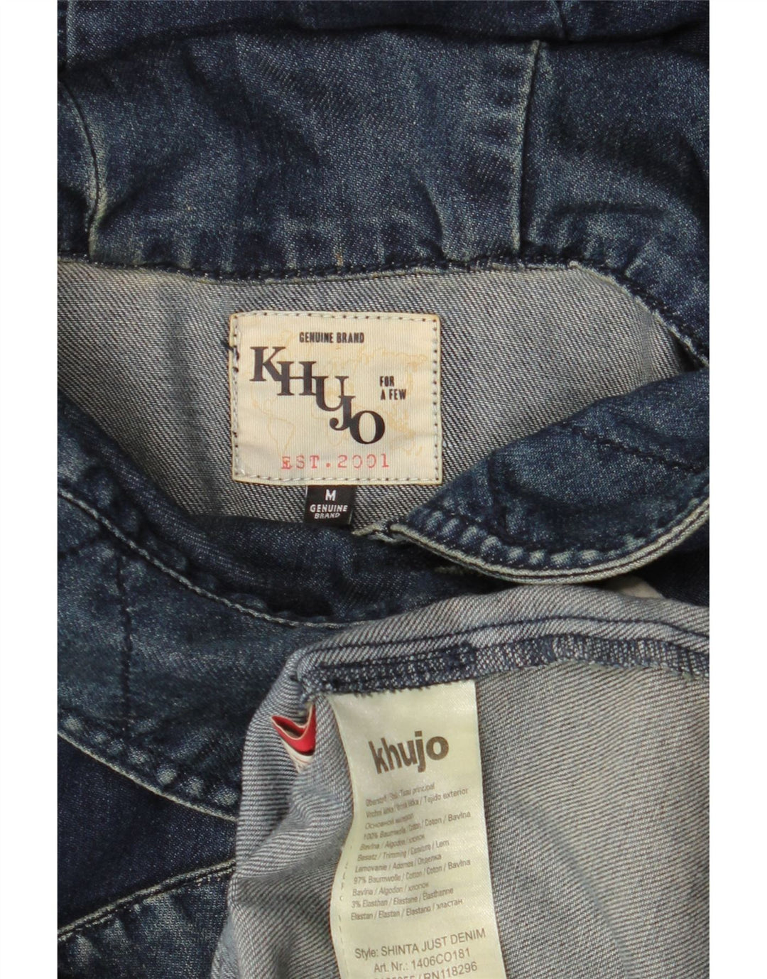 Casaco duffle feminino com capuz KHUJO Reino Unido 14 algodão azul marinho médio