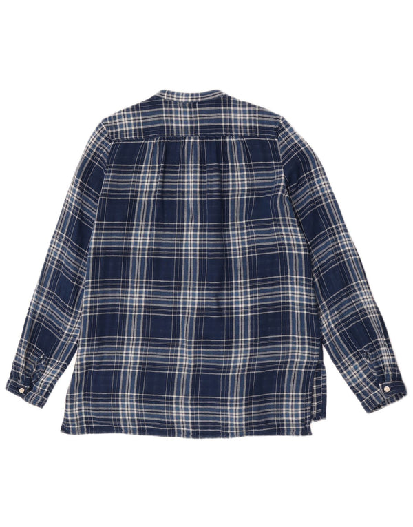Camisa Polo Ralph Lauren Menina 13-14 Anos Azul Xadrez Algodão