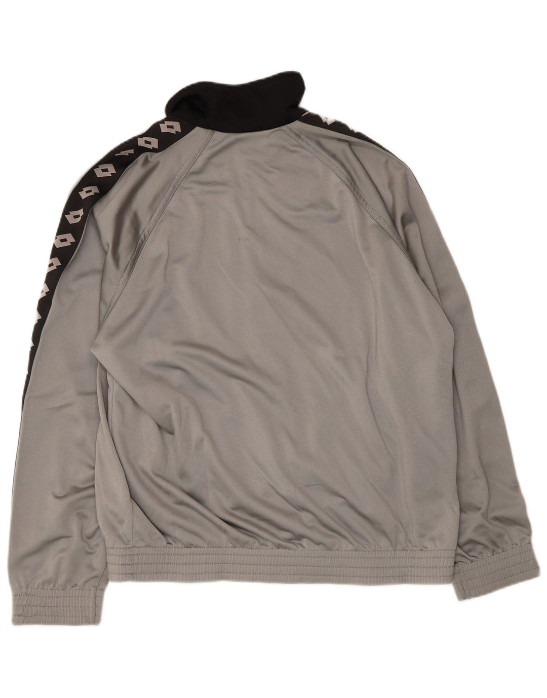 Lotto masculino gráfico agasalho jaqueta superior cinza médio bloco colorido