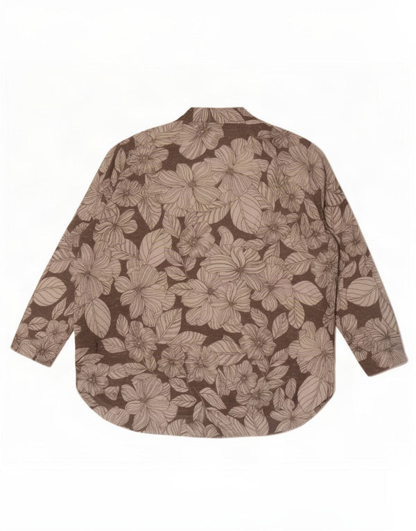 Suéter cardigã feminino Marks & Spencer manga 3/4 Reino Unido 14 grande multicolorido