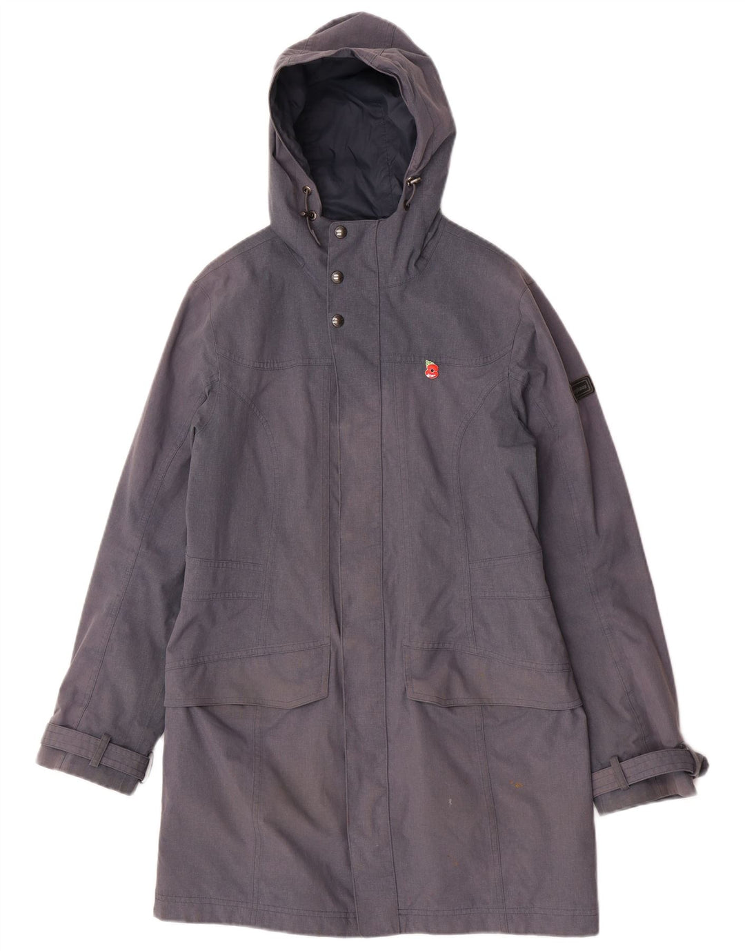 Capa de chuva feminina com capuz Berghaus UK 12 poliamida azul médio