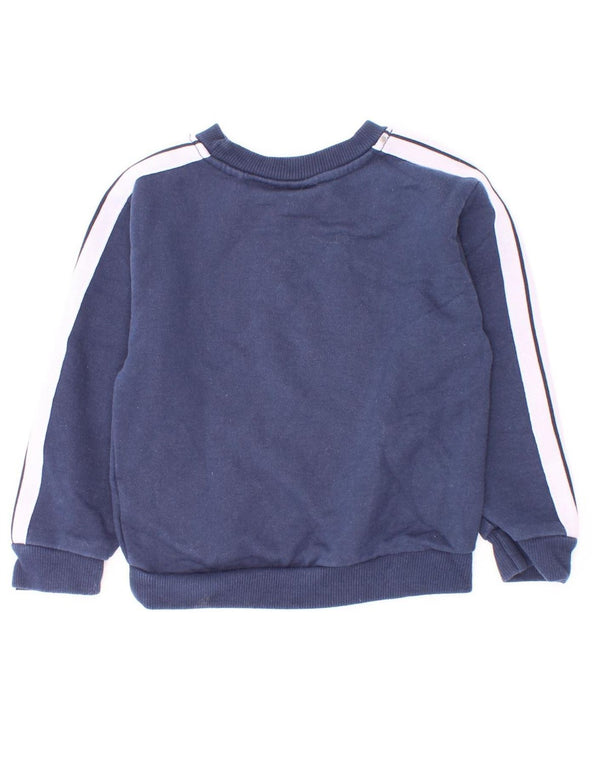 Suéter Ellesse Boys Graphic com capuz 2-3 anos azul marinho algodão colorblock