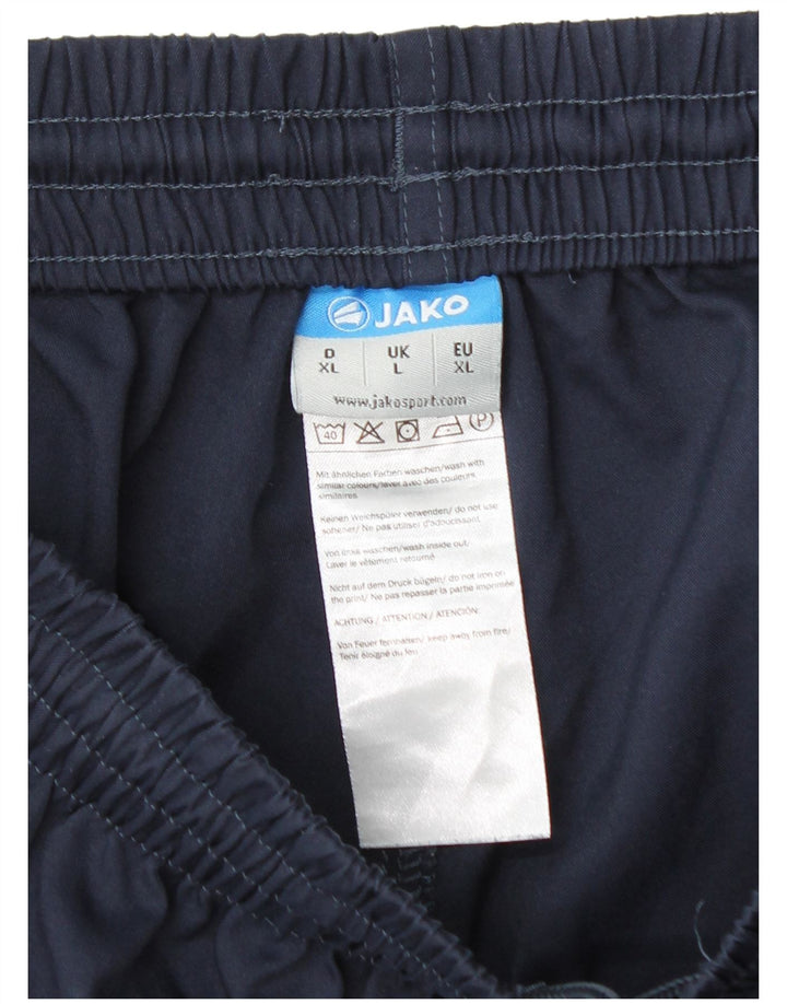 Shorts esportivos masculinos Jako grandes poliéster azul marinho