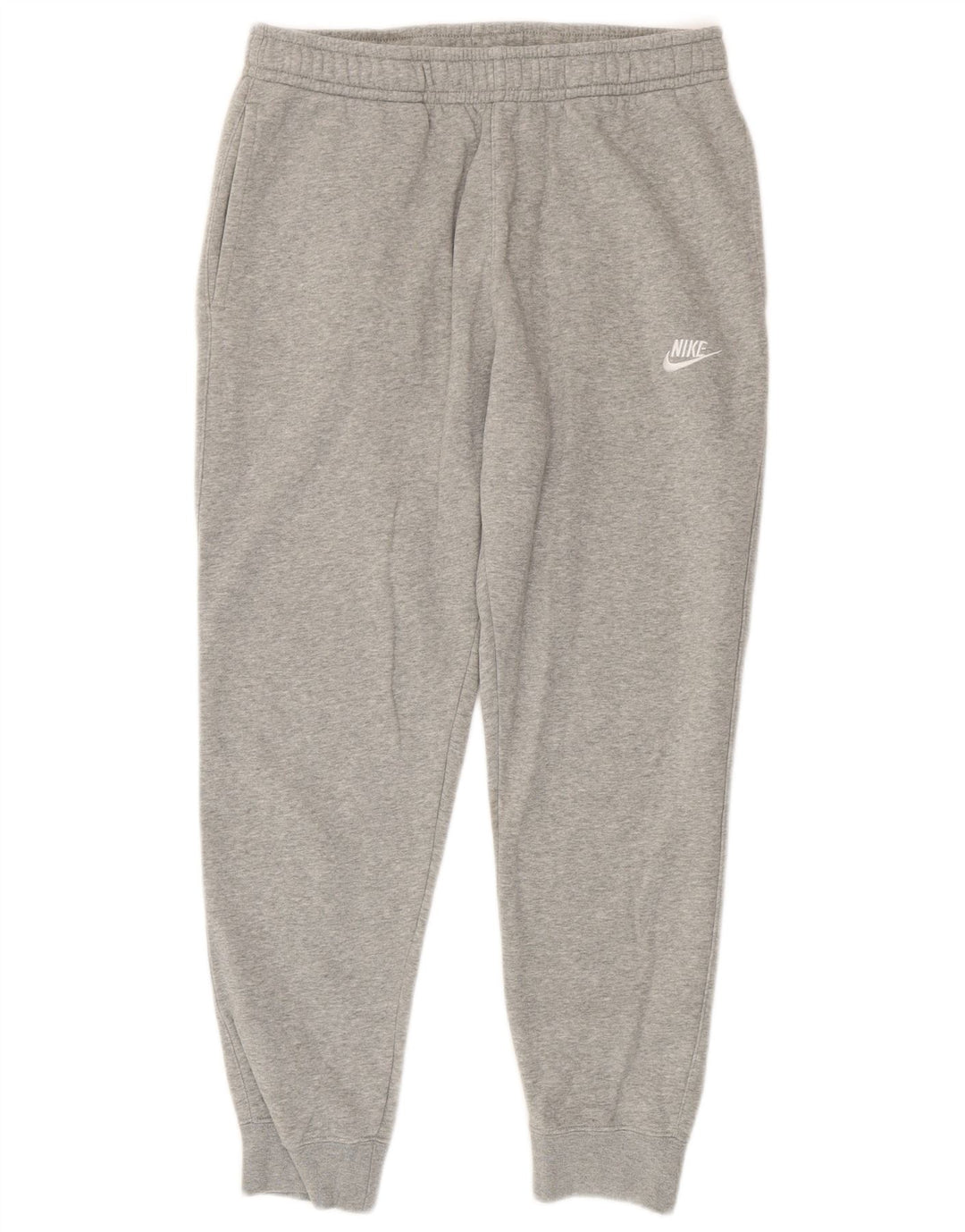 Calça de treino masculina NIKE Joggers cinza médio algodão manchado
