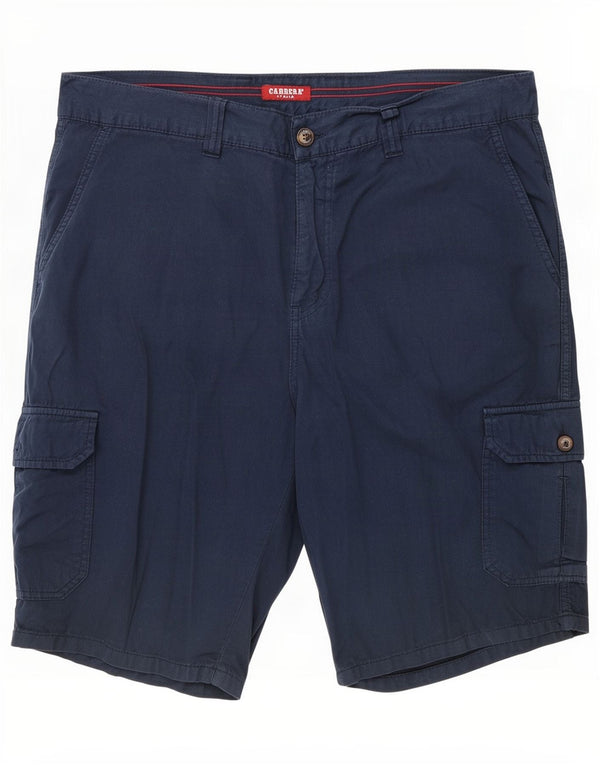 Carrera Mens Cargo Shorts XL W38 Azul Marinho