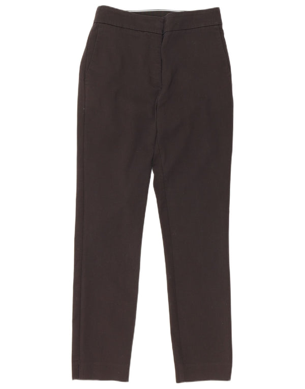 Zara Calça Chino Feminina Slim Pequena W26 L27 Algodão Preto