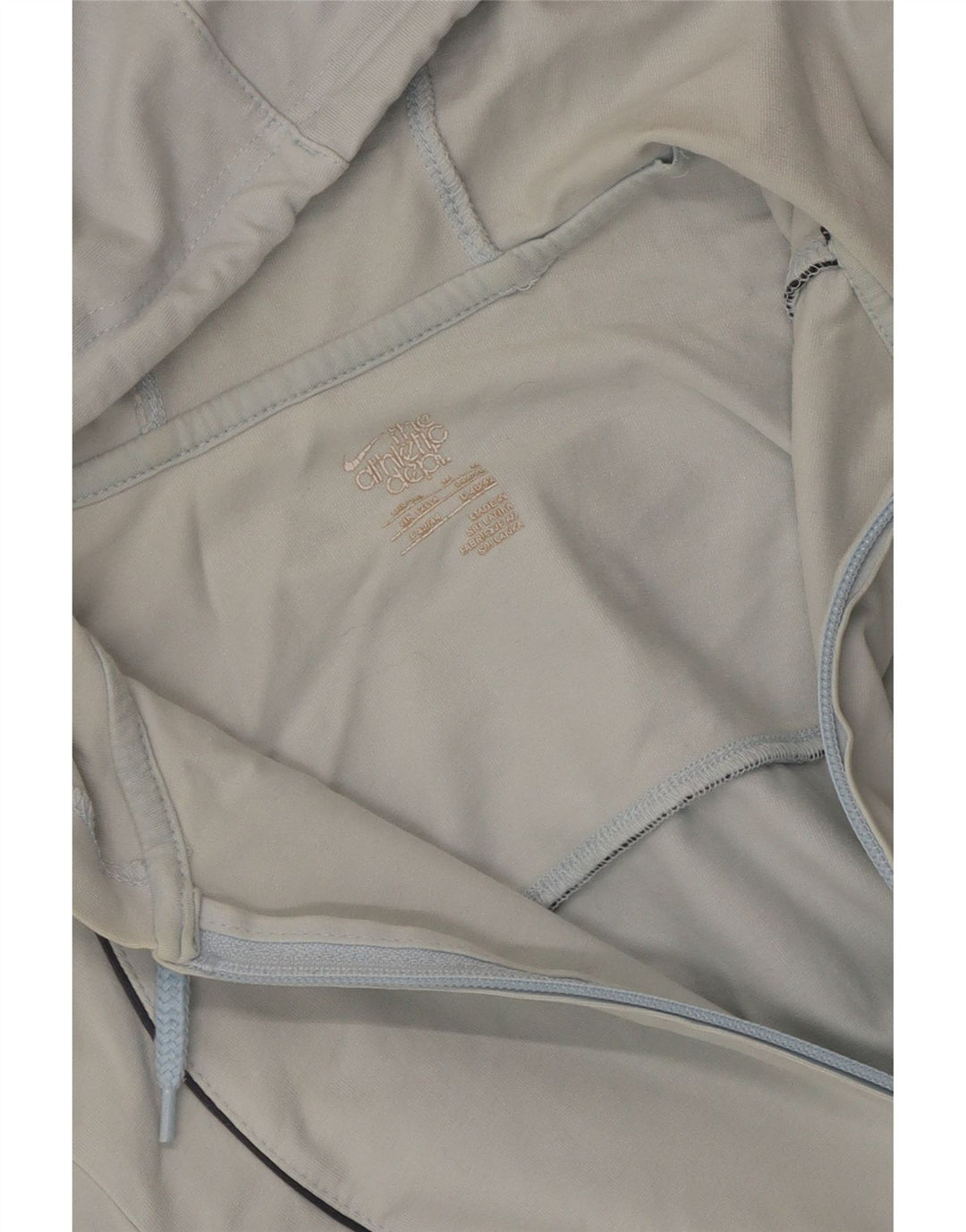 Suéter Nike feminino com capuz e zíper UK 12/14 Azul Médio