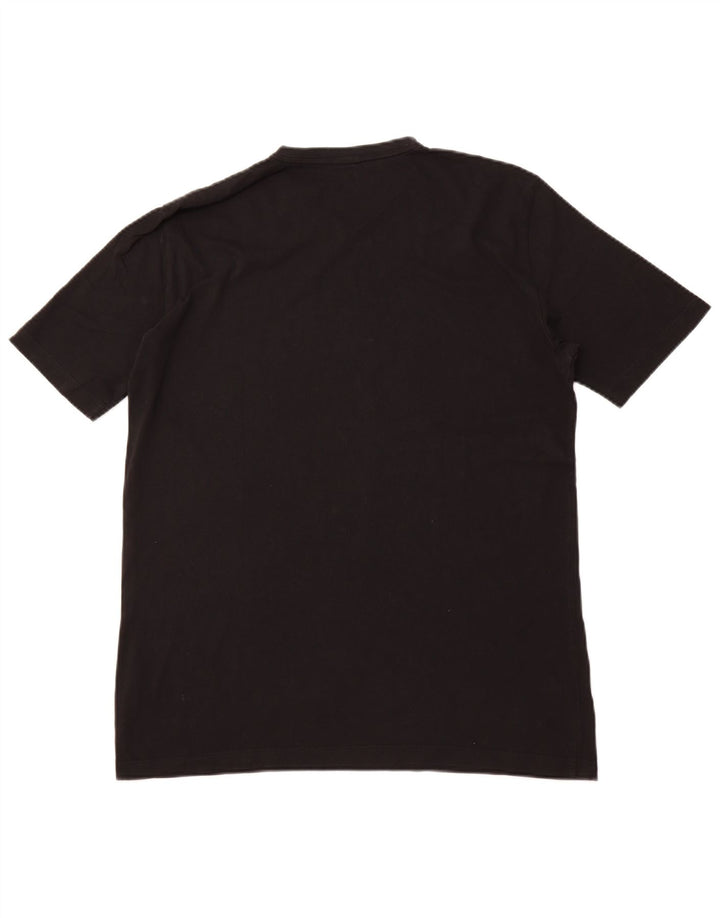 Camiseta masculina HUGO BOSS Top grande de algodão preto