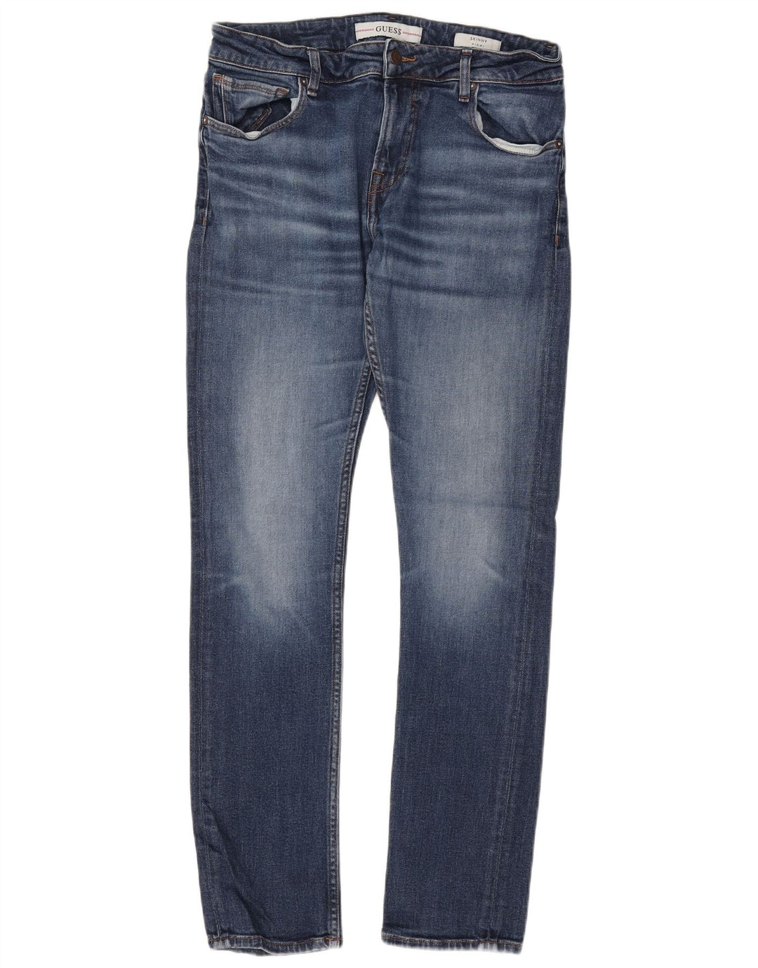 Calça jeans feminina Miami Skinny GUESS W34 L31 azul algodão