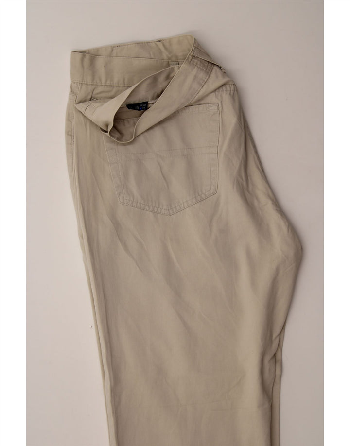 TRUSSARDI Mens Straight Casual Trousers W38 L30 Beige Vintage Trussardi and Second-Hand Trussardi from Messina Hembry 