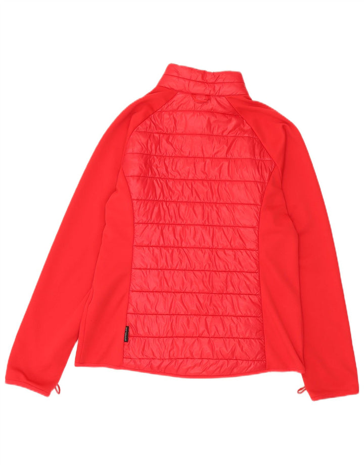 Jaqueta de treino feminina Jack Wolfskin Reino Unido 16 grande poliamida vermelha