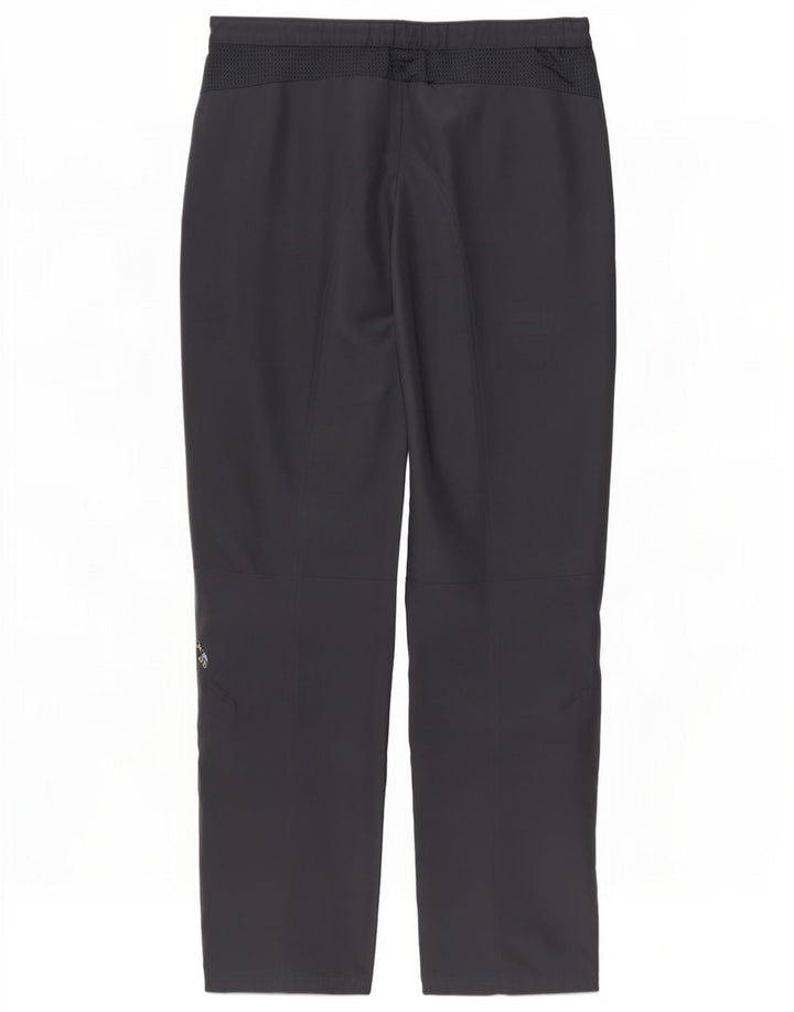 Adidas Womens Clima Proof Windbreaker Calças UK 12 Médio Cinza Poliéster