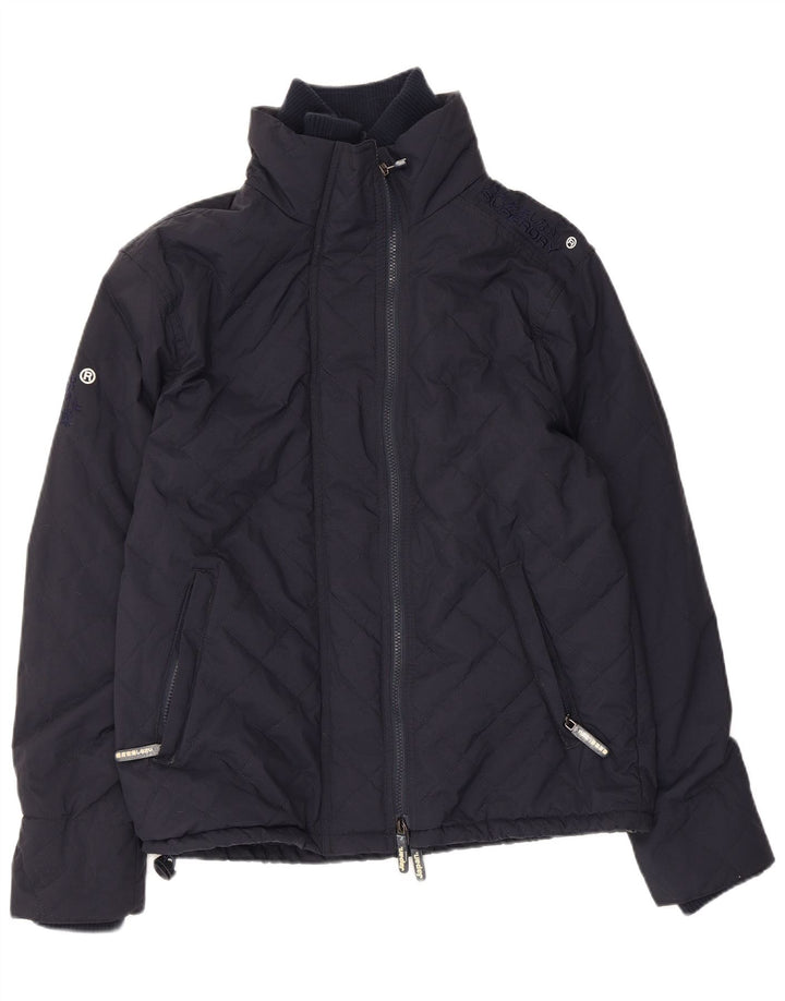 Jaqueta corta-vento acolchoada masculina Superdry Reino Unido 38 azul marinho médio