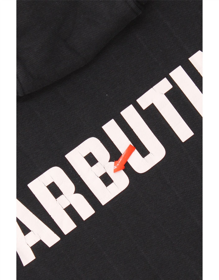 Nike masculino gráfico moletom com capuz médio algodão preto