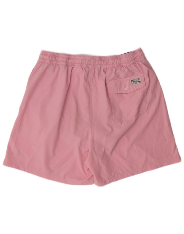 POLO RALPH LAUREN Shorts de natação masculino 2XL poliéster rosa