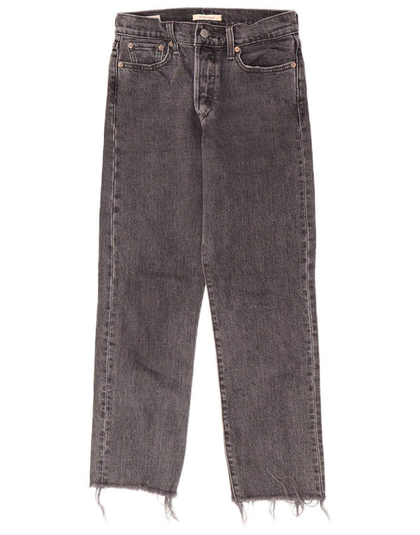 Calça jeans feminina Levi's Wedgie Straight W26 L26 cinza algodão