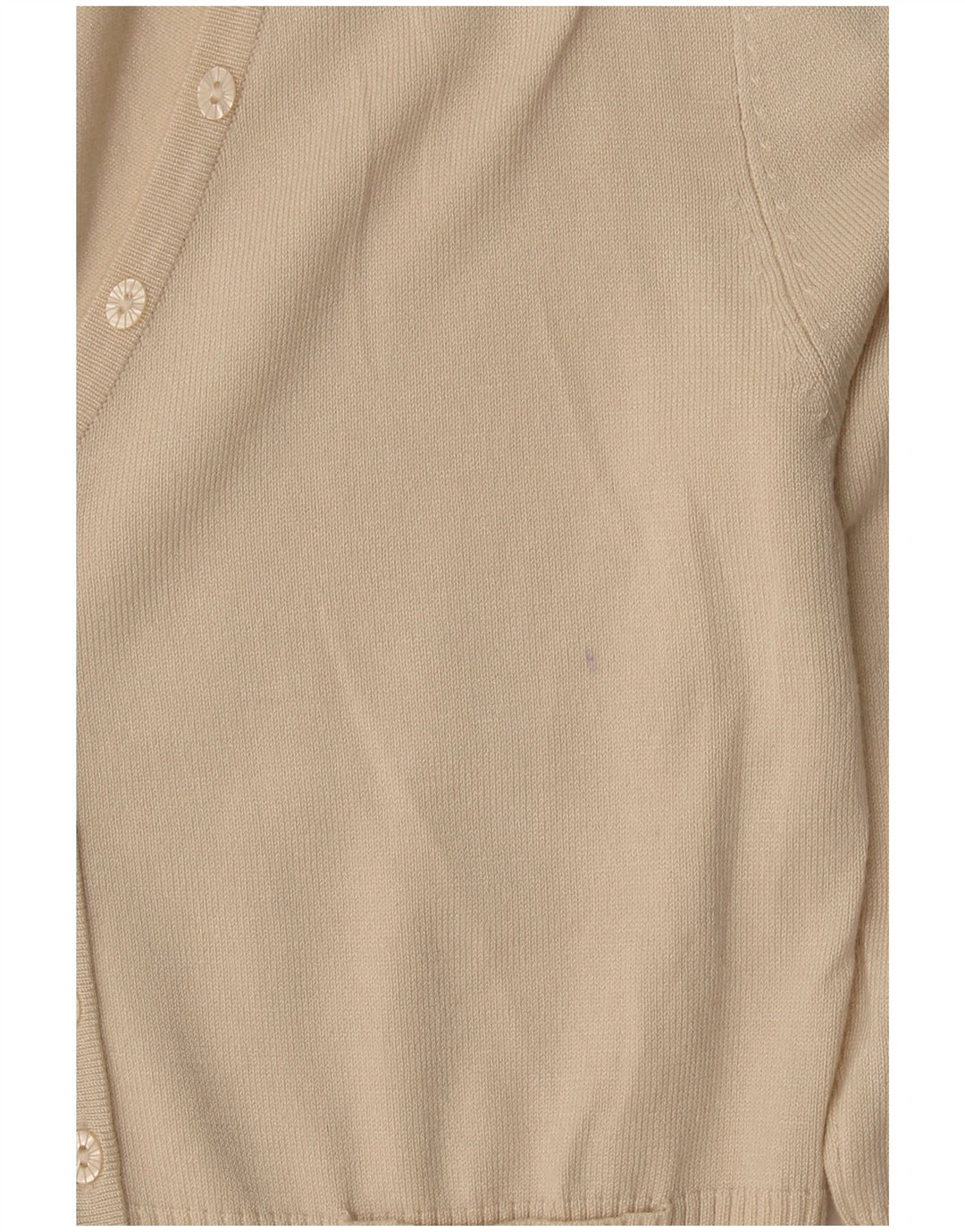 Suéter cardigã feminino John Lewis Reino Unido 10 viscose bege pequeno