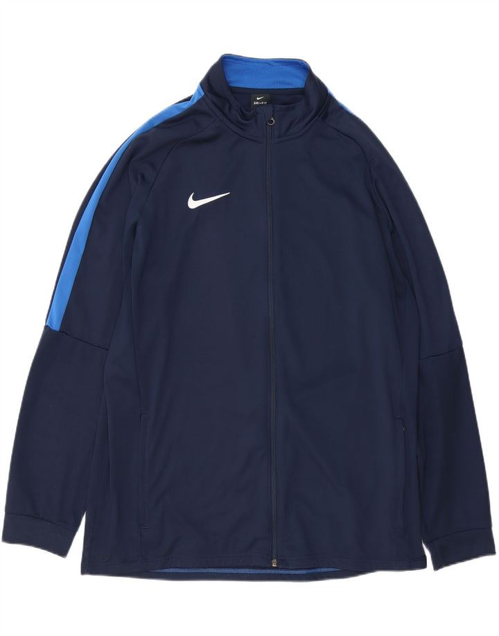 Nike Mens Dri Fit Tracksuit Top Jacket 2XL Azul Marinho Colourblock Poliéster