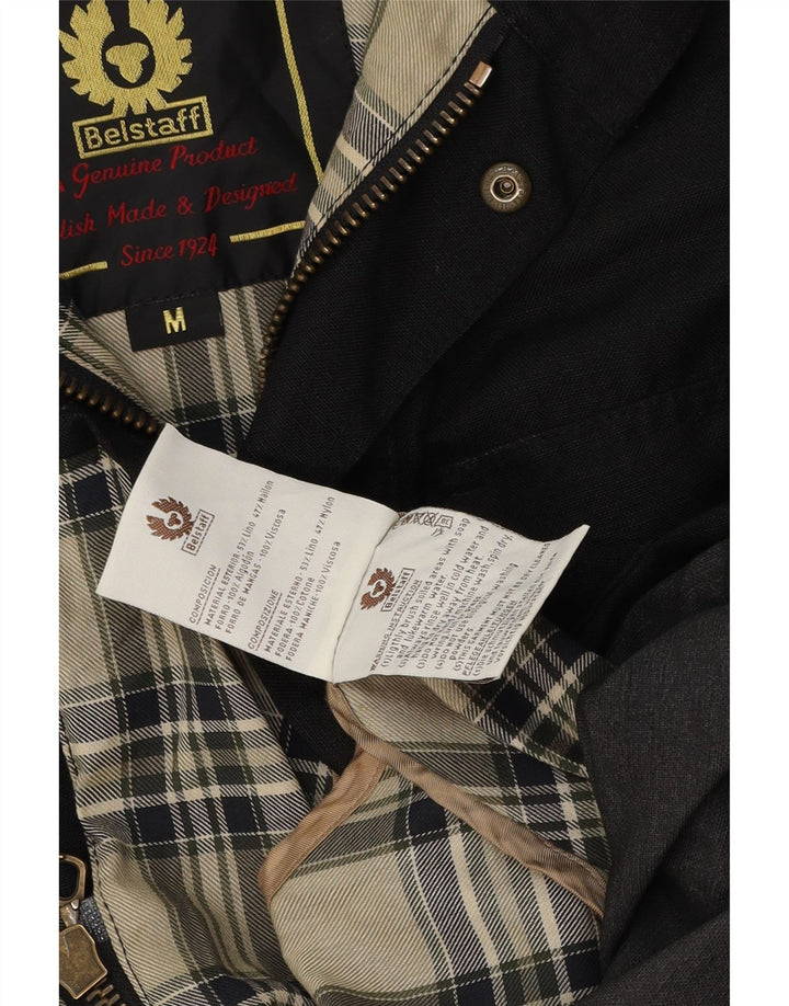 Jaqueta utilitária masculina BELSTAFF UK 38 algodão preto médio