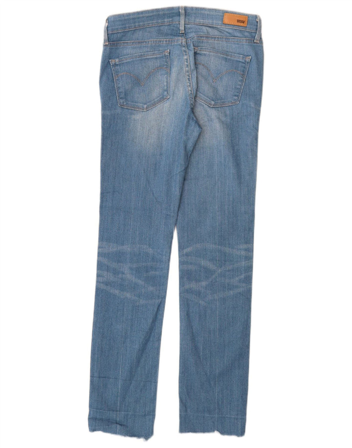 Calça jeans feminina Levi's Slight Curve Mid Rise Slim W25 L29 Azul Algodão
