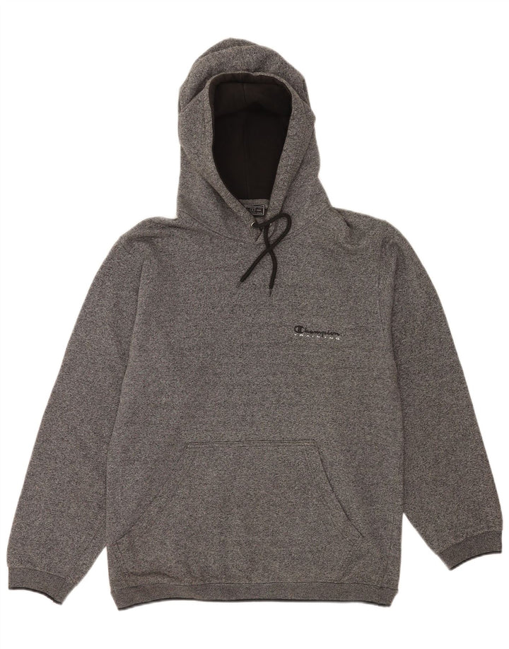 Jumper com capuz masculino Champion Regular Fit grande cinza salpicado