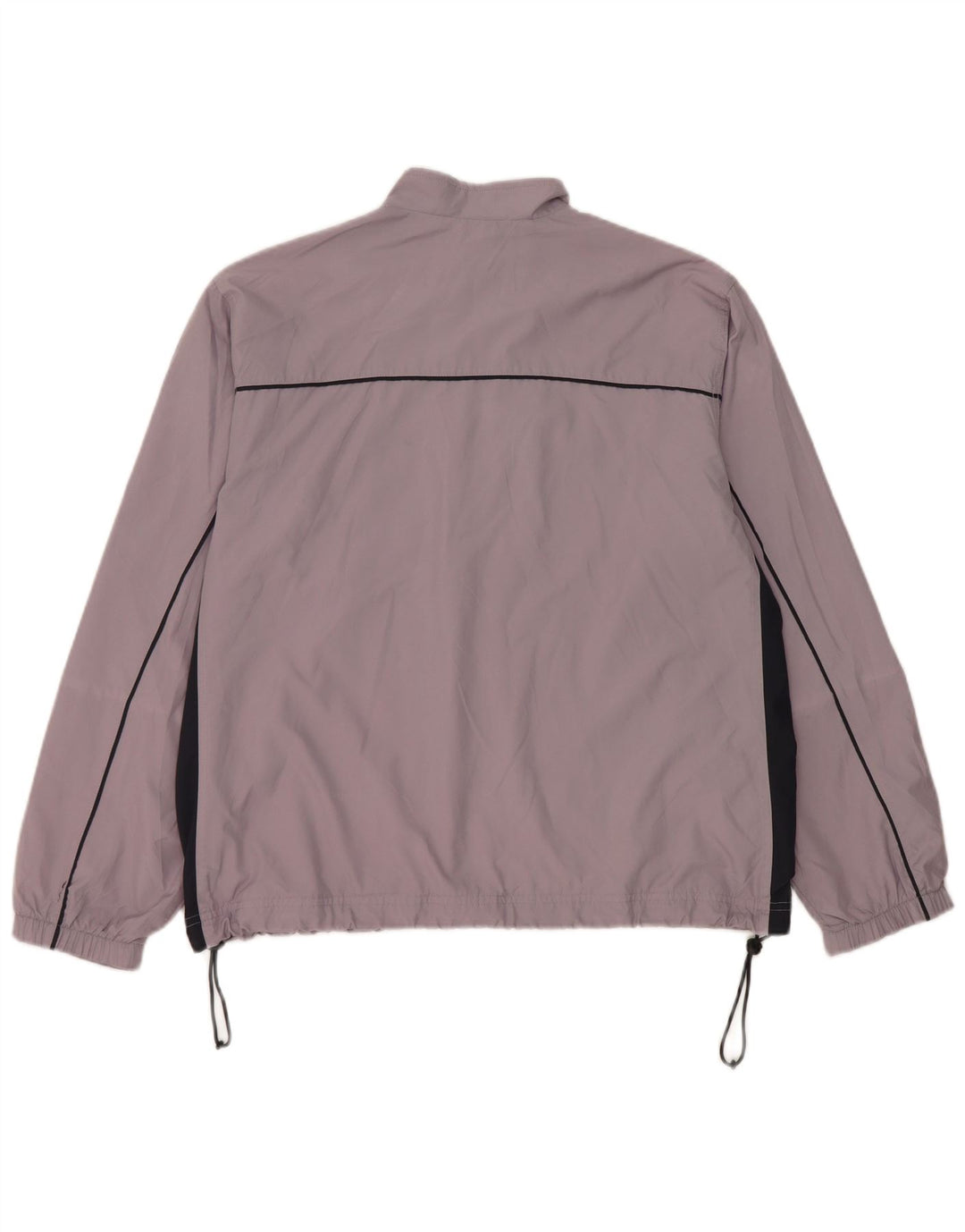 Adidas Womens Tracksuit Top Jacket UK 14 Grande Roxo Colorblock Poliéster