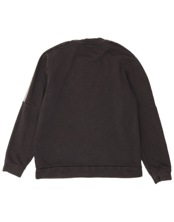 Adidas Mens Moletom Jumper Médio Algodão Preto