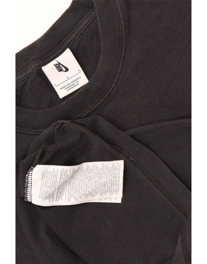 Camiseta masculina Nike grande algodão preto