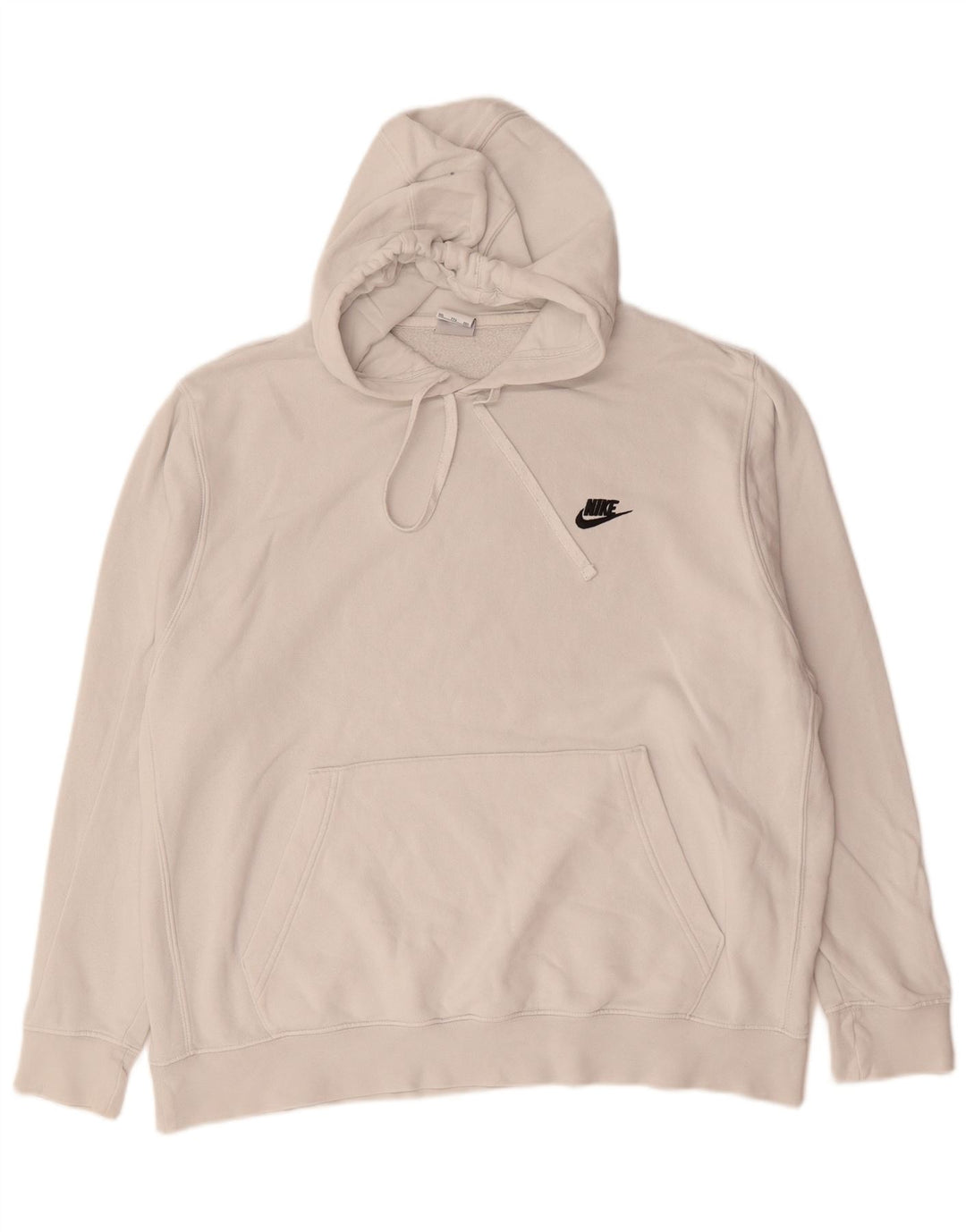 Nike Mens Hoodie Jumper 2XL Algodão Branco