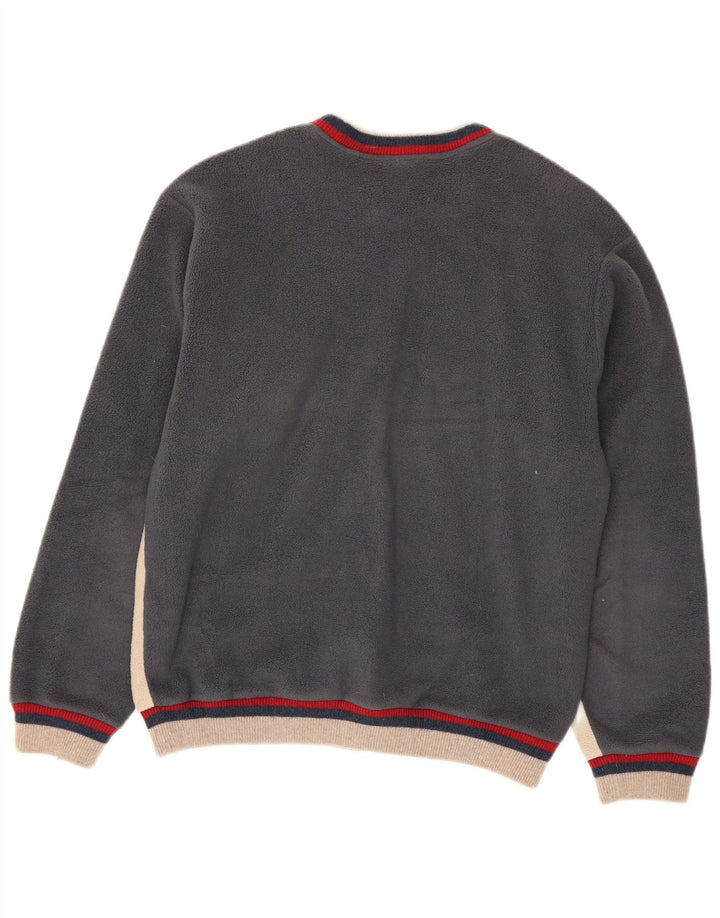 Suéter de lã gráfico masculino North Sails grande poliéster bege colorblock