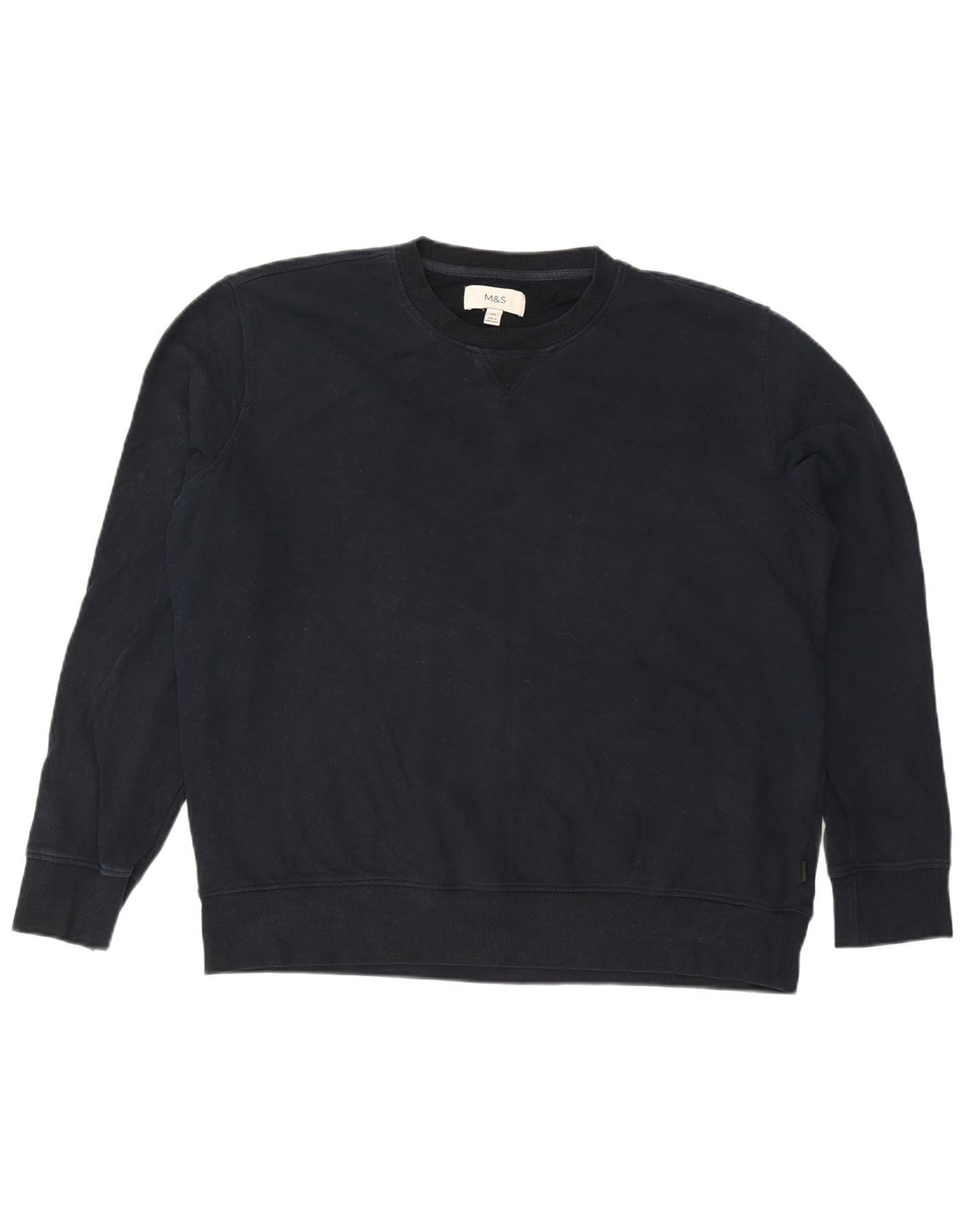 Suéter masculino Marks & Spencer 2XL algodão azul marinho