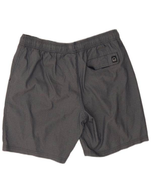 Marks & Spencer Mens Sport Shorts Large Navy Blue Geometric Cotton