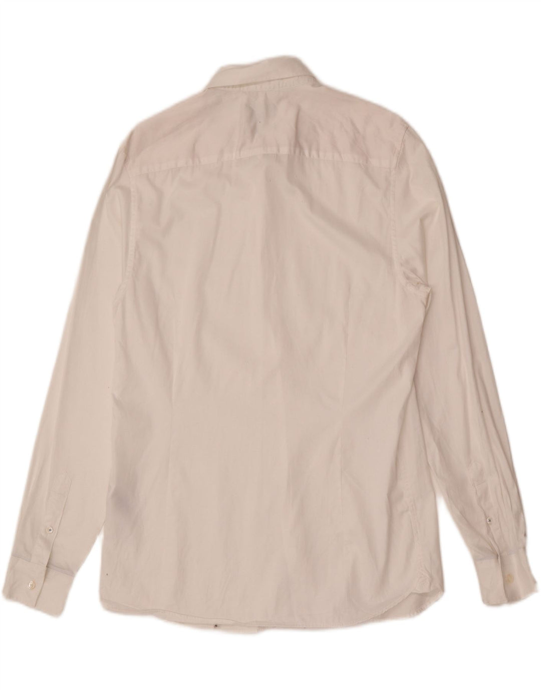 Camisa masculina Ted Baker Slim Fit tamanho 4 grande algodão branco