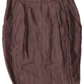 ICEBERG Womens Pencil Skirt IT 44 Medium W30  Brown Linen