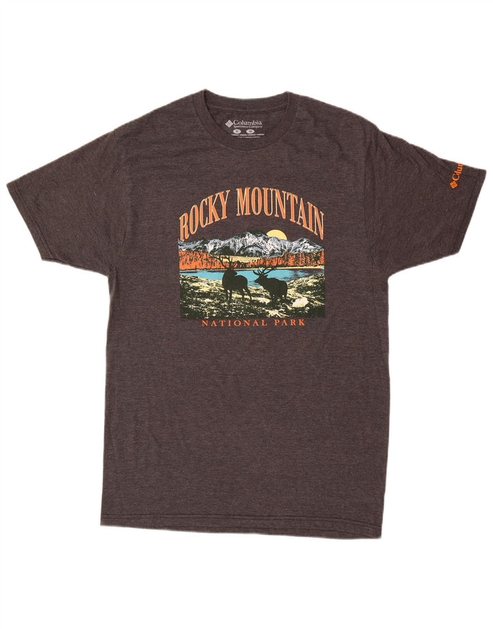 Camiseta Columbia Masculina Graphic Top Cinza Médio Algodão